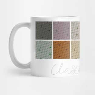 "Classic" Houndstooth Swatch Blocks Mug